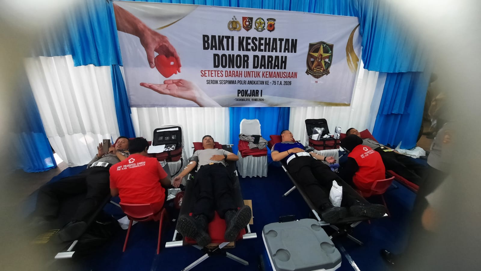 Peduli Sesama, Serdik Sespimma Polri Angkatan 75 Gelar Bakti Sosial di Polres Tasikmalaya