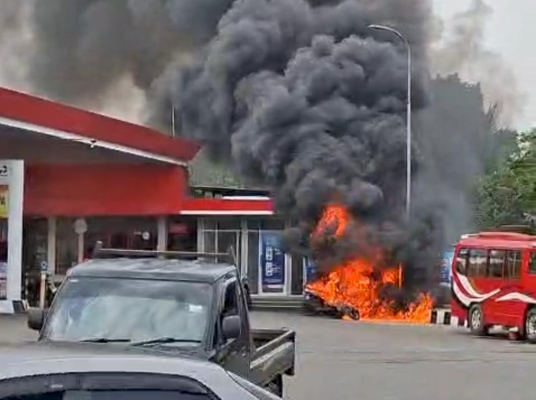Tiga Motor Terbakar di SPBU Karangnunggal Tasikmalaya, Diduga Akibat Korsleting Listrik