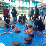 Idul Adha Unitas Tasikmalaya Bagikan 350 Ganting Daging Kurban untuk Warga