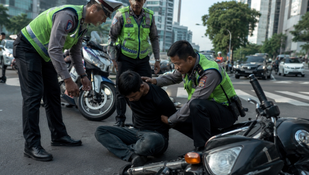 Jambret Tumbang di Menteng, Kabur Lawan Arus Berakhir Ditangkap