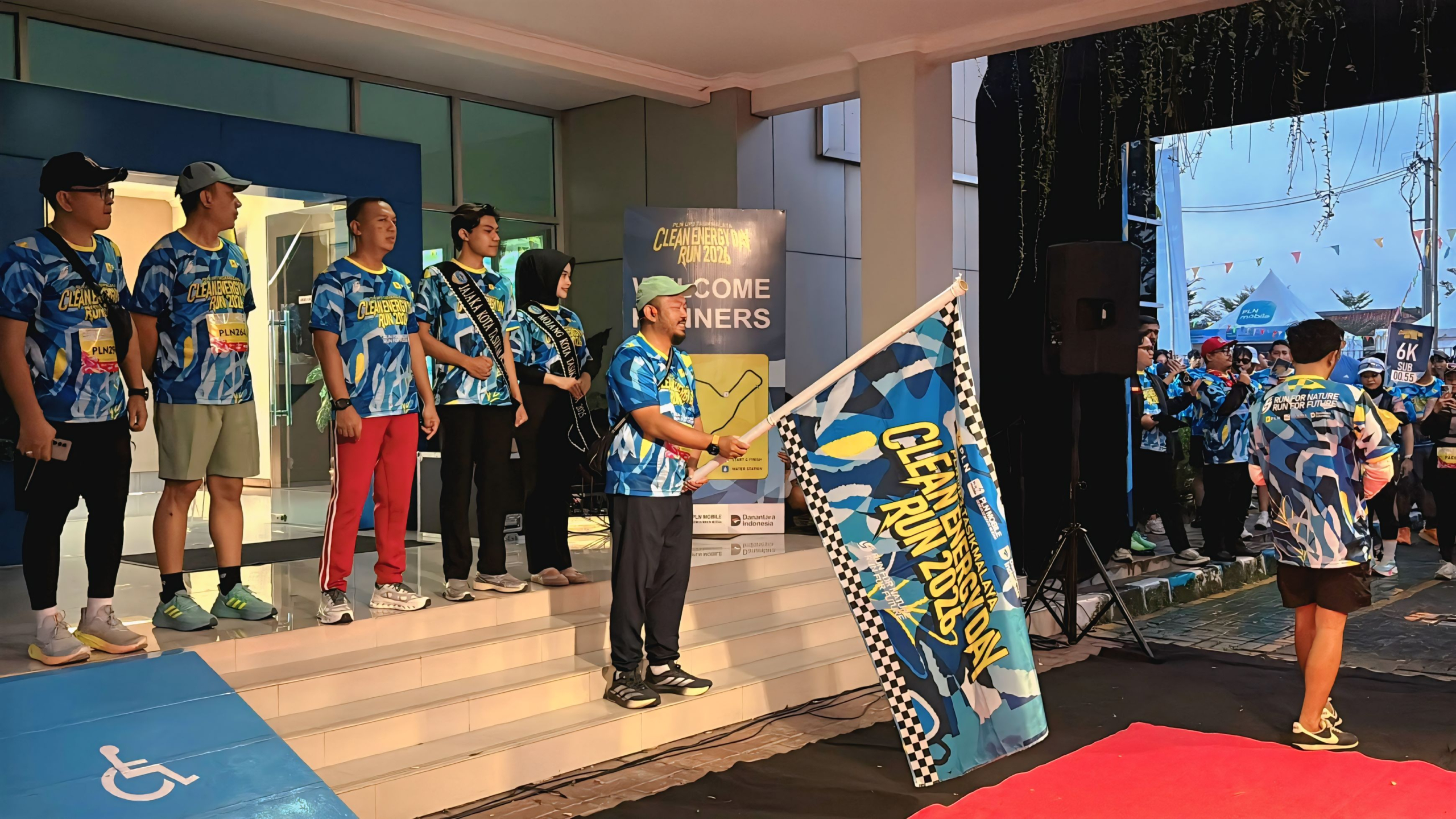 Dandim Tasikmalaya Hadiri PLN Clean Energy Day Run 6K