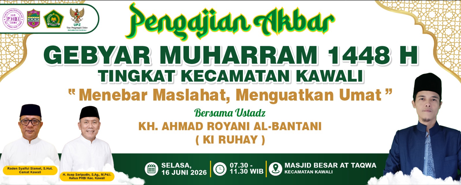 Gebyar Muharam Kawali Ciamis, Ribuan Jemaah Diajak Menebar Maslahat Bersama