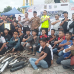 Polres Banjar Deklarasikan Zero Knalpot Brong Bersama Komunitas Otomotif Kota