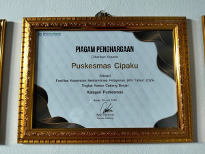 Puskesmas Cipaku Raih Penghargaan Pelayanan JKN Terbaik dari BPJS Kesehatan