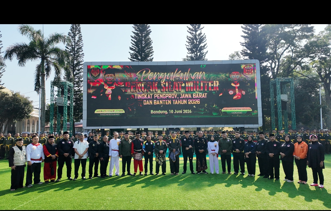 Pangdam III/Siliwangi Kukuhkan Pengurus Pencak Silat Militer Jabar-Banten, Perkuat Pembinaan Karakter dan Bela Negara