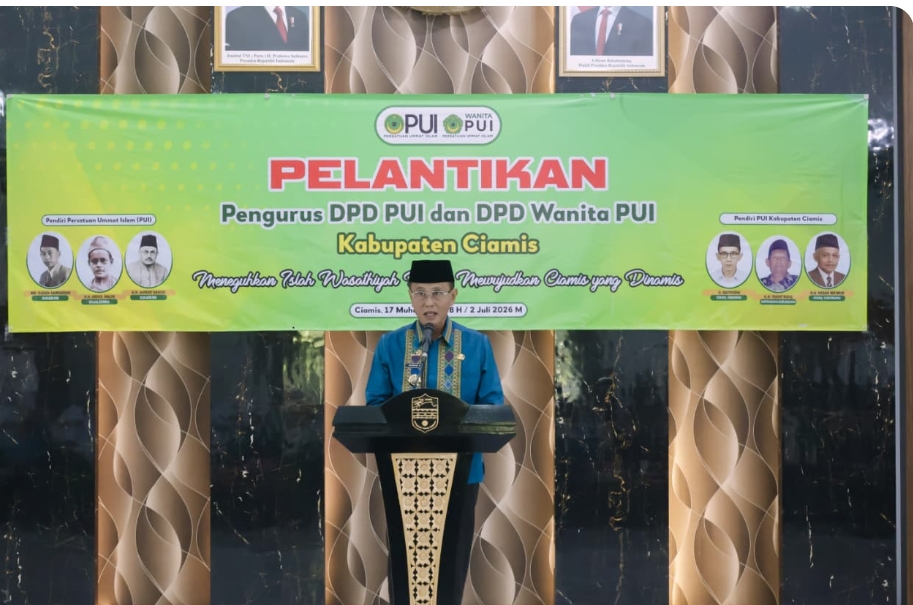 Bupati Herdiat Lantik Pengurus DPD PUI Ciamis, Perkuat Sinergi Bangun Umat dan Daerah